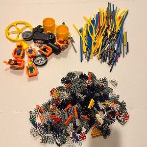 Bulk Lot of K'NEX Rods, Connectors and Replacement Pieces